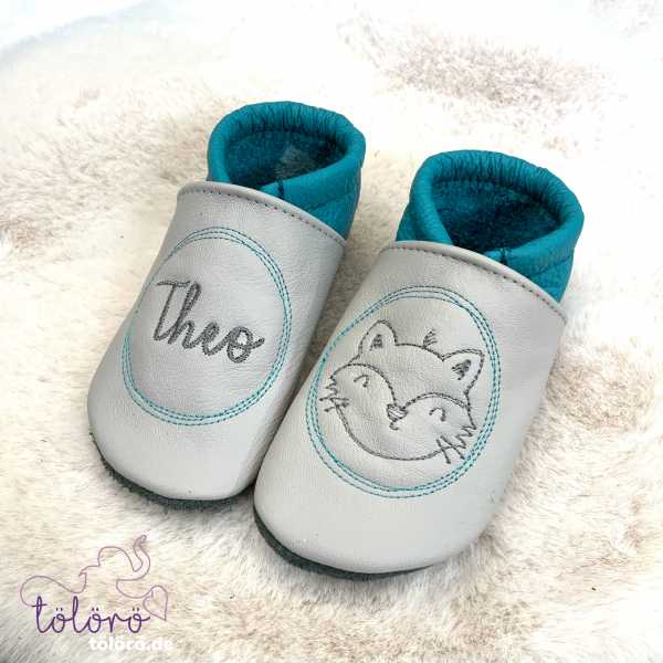 Name im Kreis und Fuchs