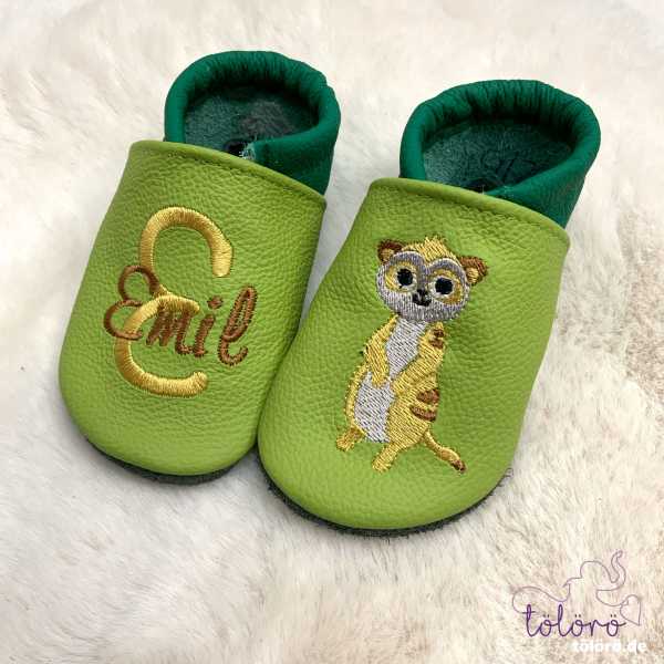 Name mit Initial und Erdmännchen