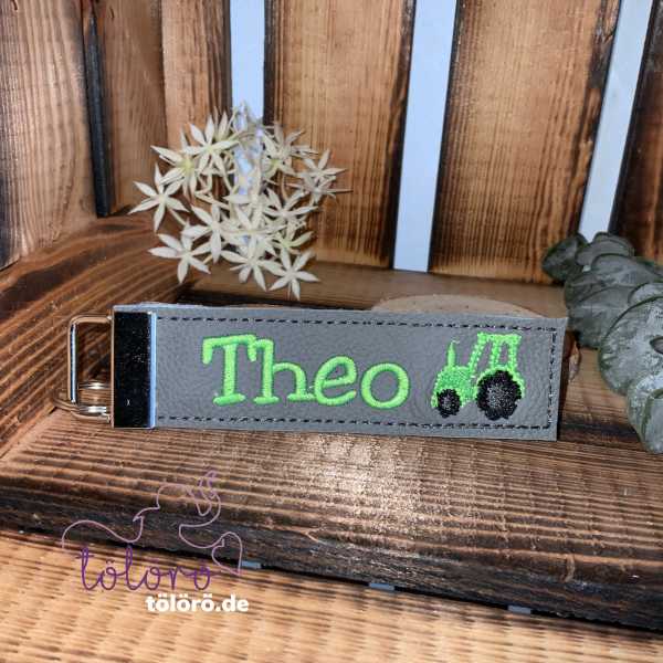 Schlüsselband mit Namen und Minimotiv