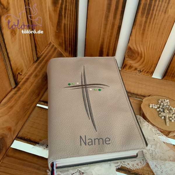 Gotteslobhülle Doppelkreuz mit drei Punkten