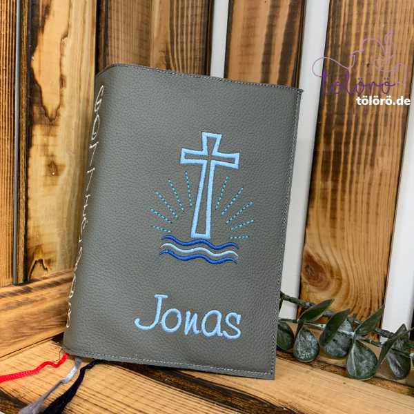 Gotteslobhülle Kreuz mit Wellen