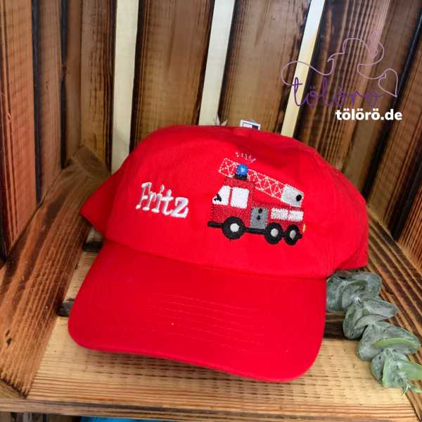 Cap mit Name und Feuerwehr