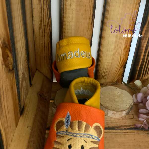 Bestickung für eine Ferse