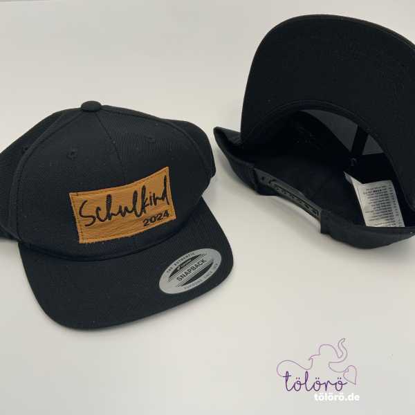 Cap Snapback schwarz mit Patch