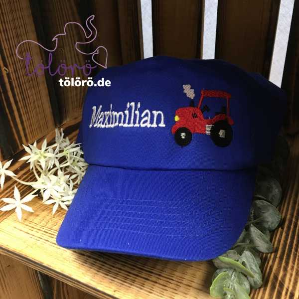 Cap mit Name und Traktor
