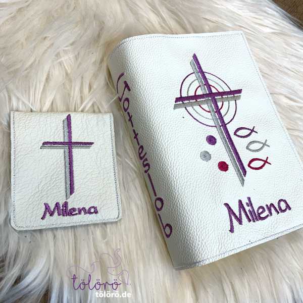 Gotteslobhülle  Kreuze mit Kreisen