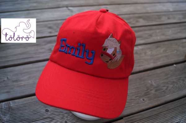 Cap mit Name und Pferd Fritz