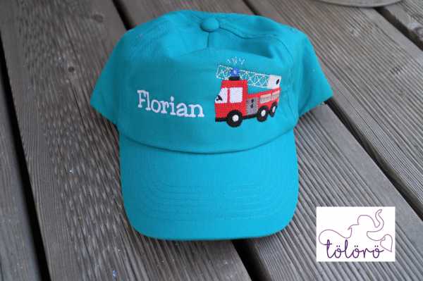 Cap mit Name und Feuerwehr