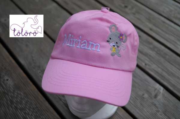 Cap mit Name undMaus