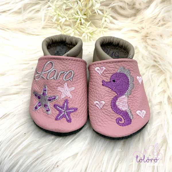 Seesterne und Seepferdchen mit Namen