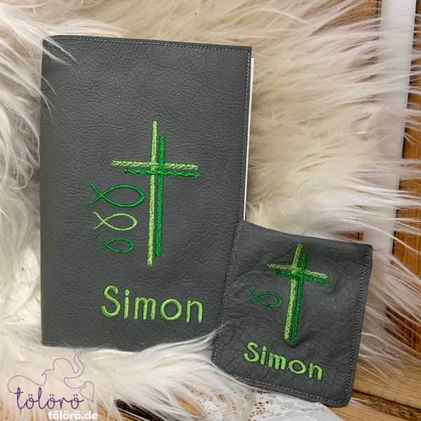 Gotteslobhülle Kreuz mit Fischen „Oskar“