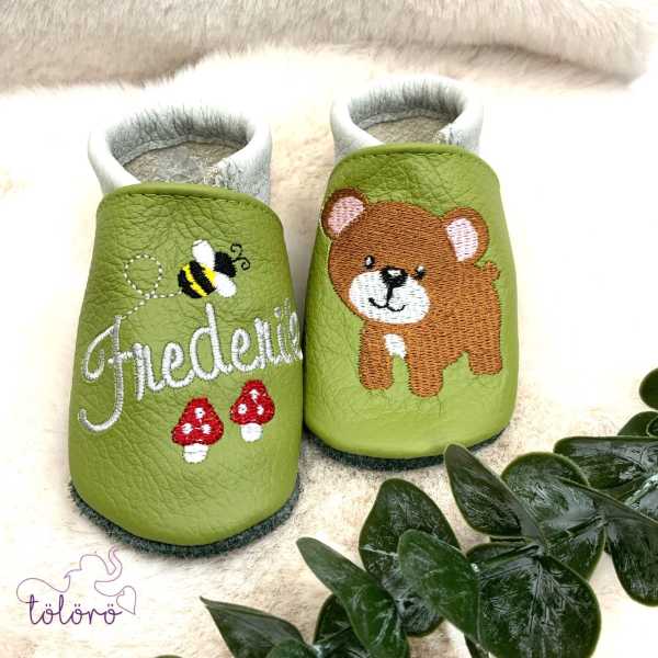 Name mit Biene & Pilze und Bär