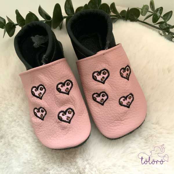 *sofortkauf* Leoherzen rosa Gr. 22/23