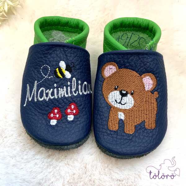 Name mit Biene & Pilze und Bär