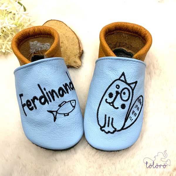 Name mit Fisch und Katze Jimmy