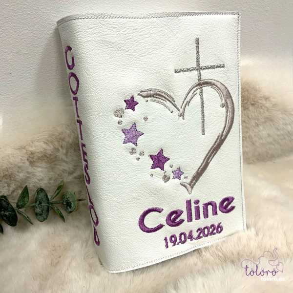 Gotteslobhülle  Kreuz mit Herz und Sterne