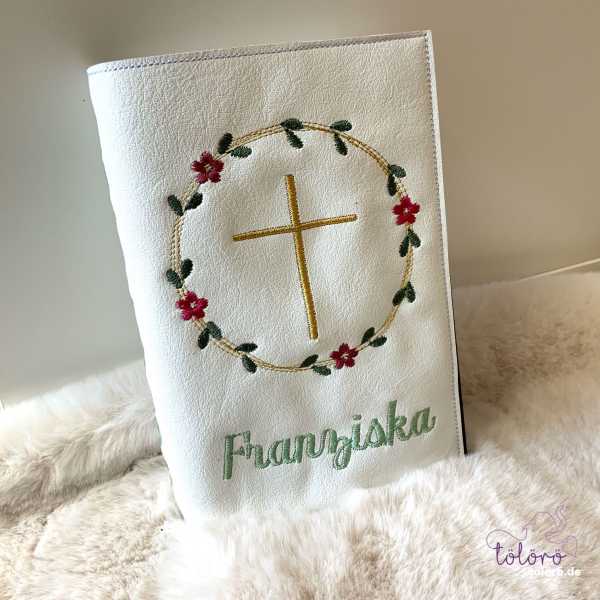 Gotteslobhülle Blätterkreis mit Blüten „Sophia“