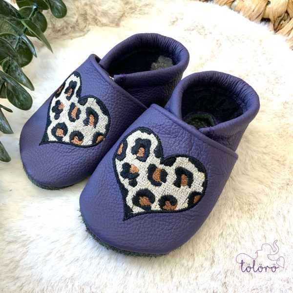 *sofortkauf* Leoherz lila Gr. 18/19