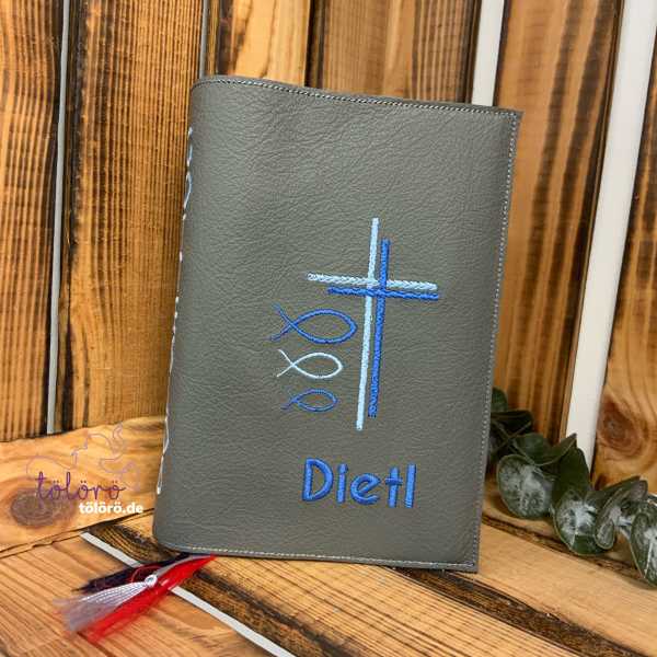 Gotteslobhülle Kreuz mit Fischen „Oskar“